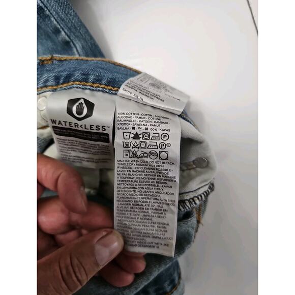 VINTAGE MENS LEVI’S 559 RELAXED STRAIGHT 100% COTTON WAIST BLUE JEANS PANT 36X30 - Picture 6 of 7